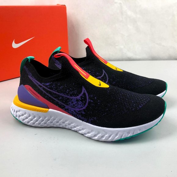 nike epic phantom react flyknit all black